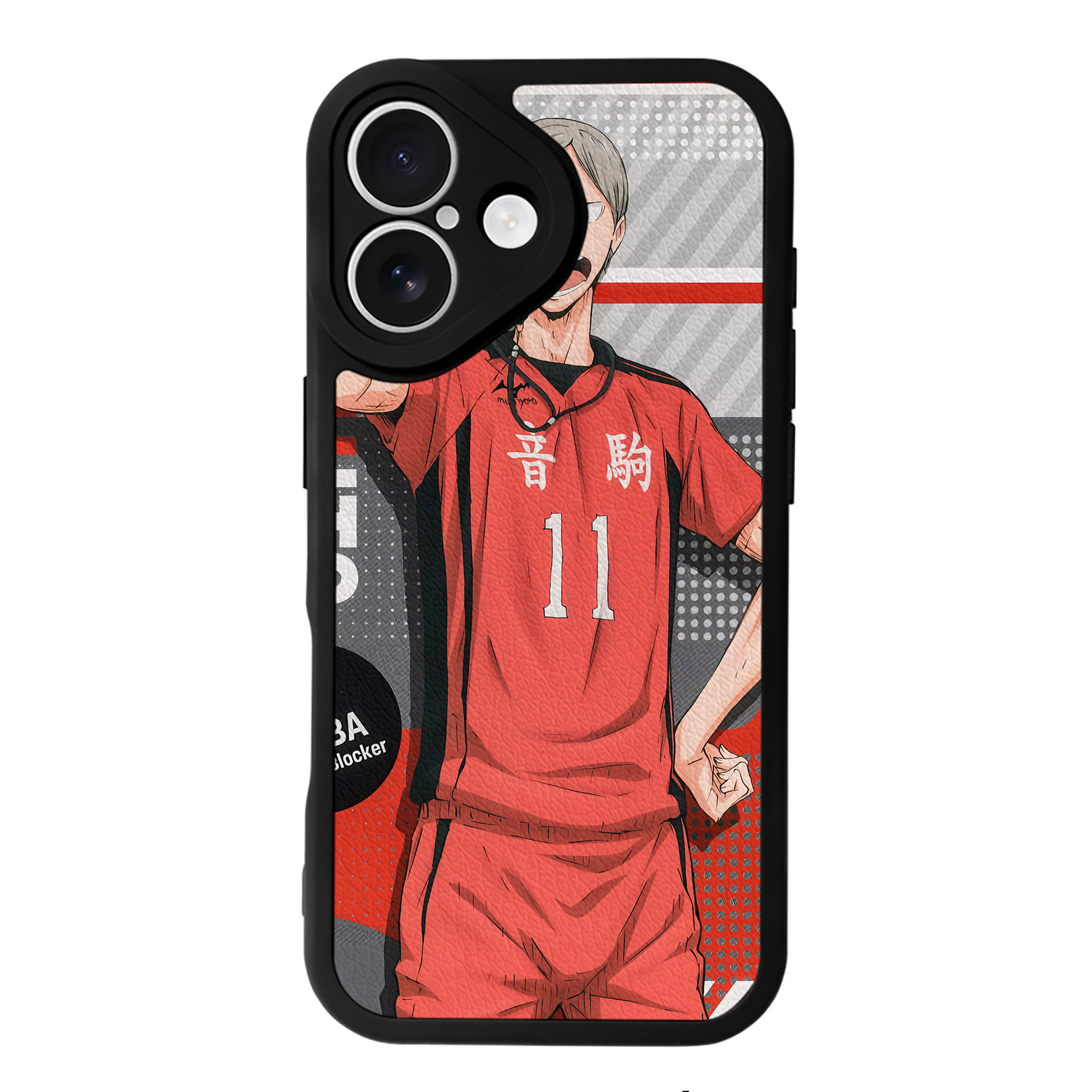 （画像用） ハイキュー!! Haikyu!! 【iPhone 16シリーズ対応】シリコンスマホケース（レザー調） 材質：シリコン
